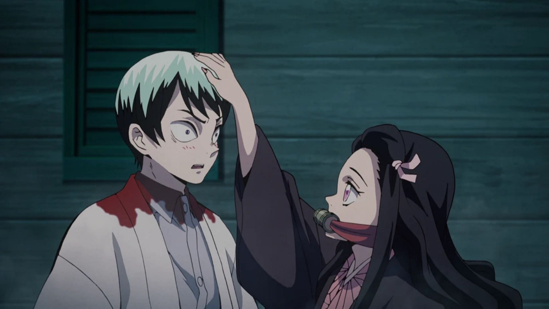 Despite being a demon, Nezuko becomes docile and precocious. (Image via Ufotable)