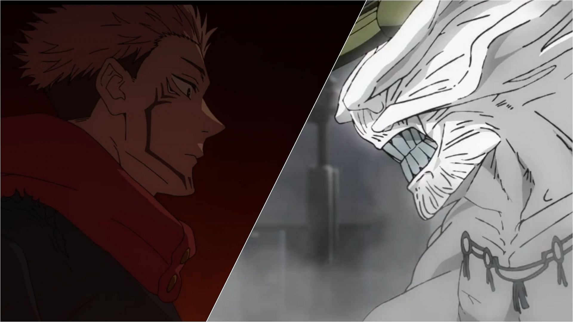 Sukuna vs. Mahoraga in Jujutsu Kaisen season 2 episode 17 (Image via MAPPA)