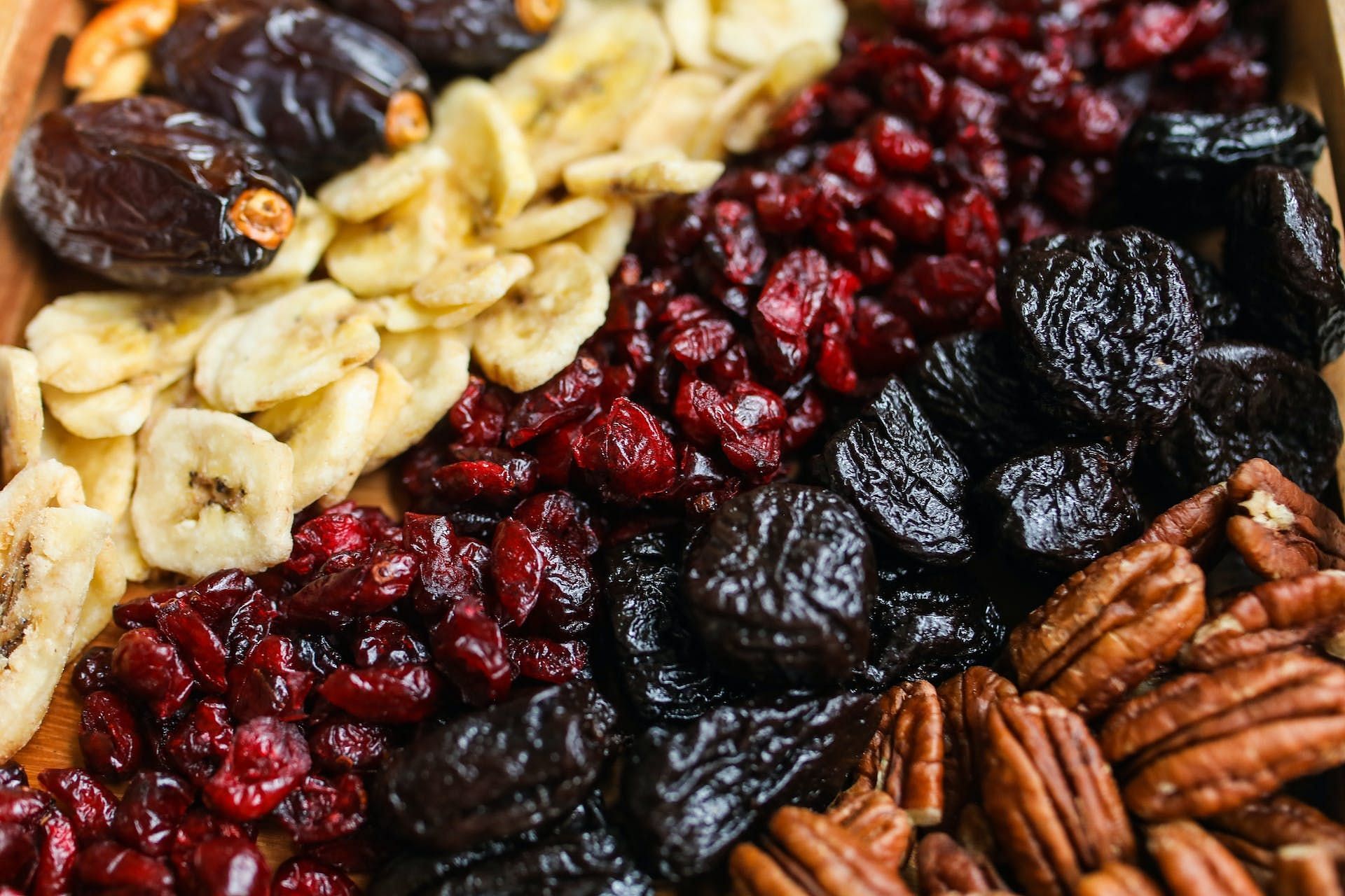Dried fruits can raise blood sugar level quickly. (Image via Pexels/Polina Tankilevitch)