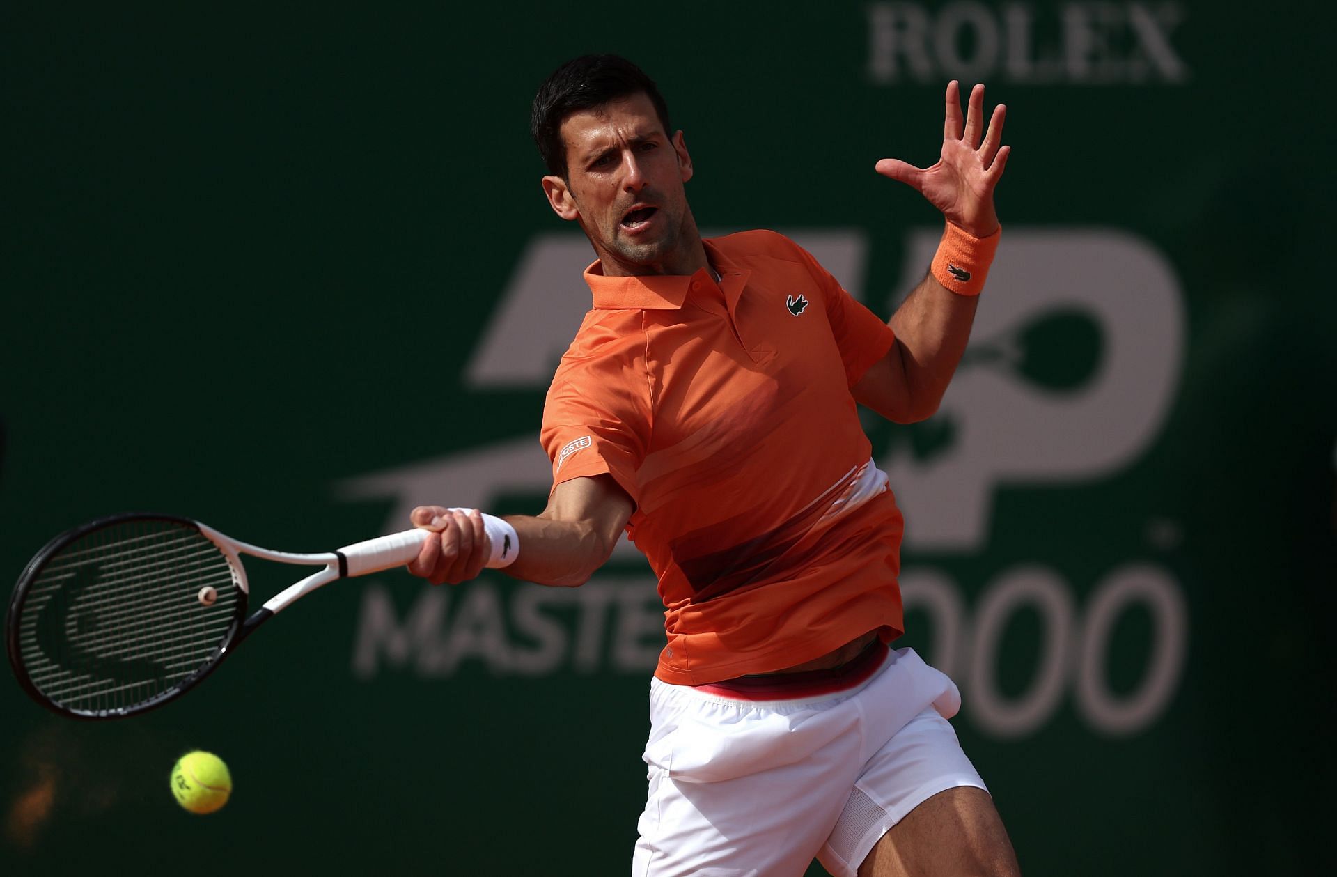 Novak Djokovic in action: Monte Carlo Masters