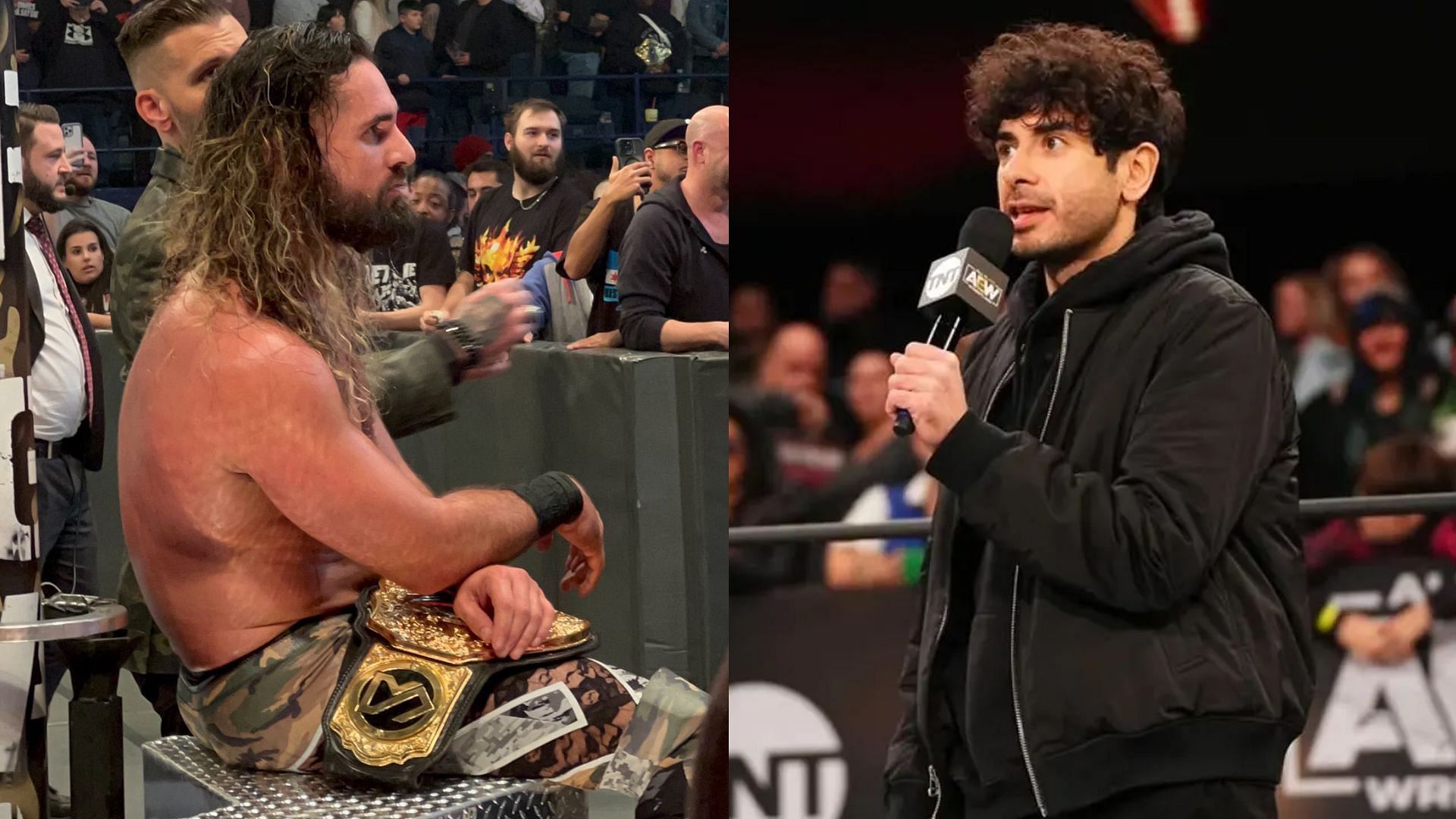Seth Rollins looked unhappy about CM Punk