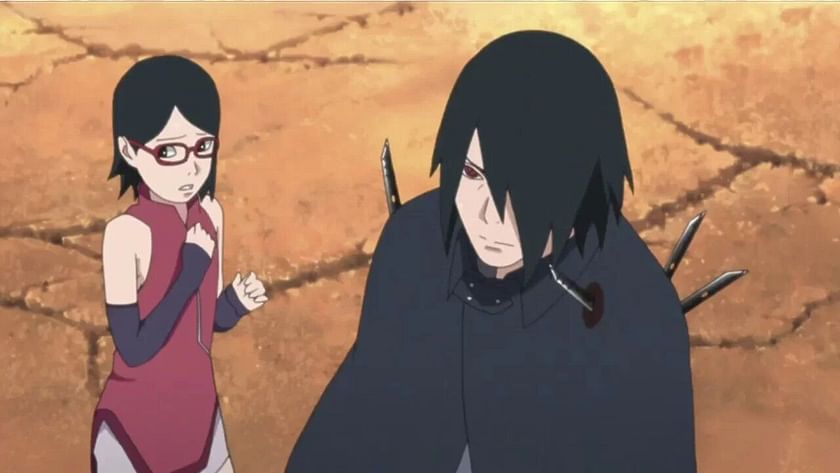 SASUKE E SARADA MOMENTO DE PAI E FILHA