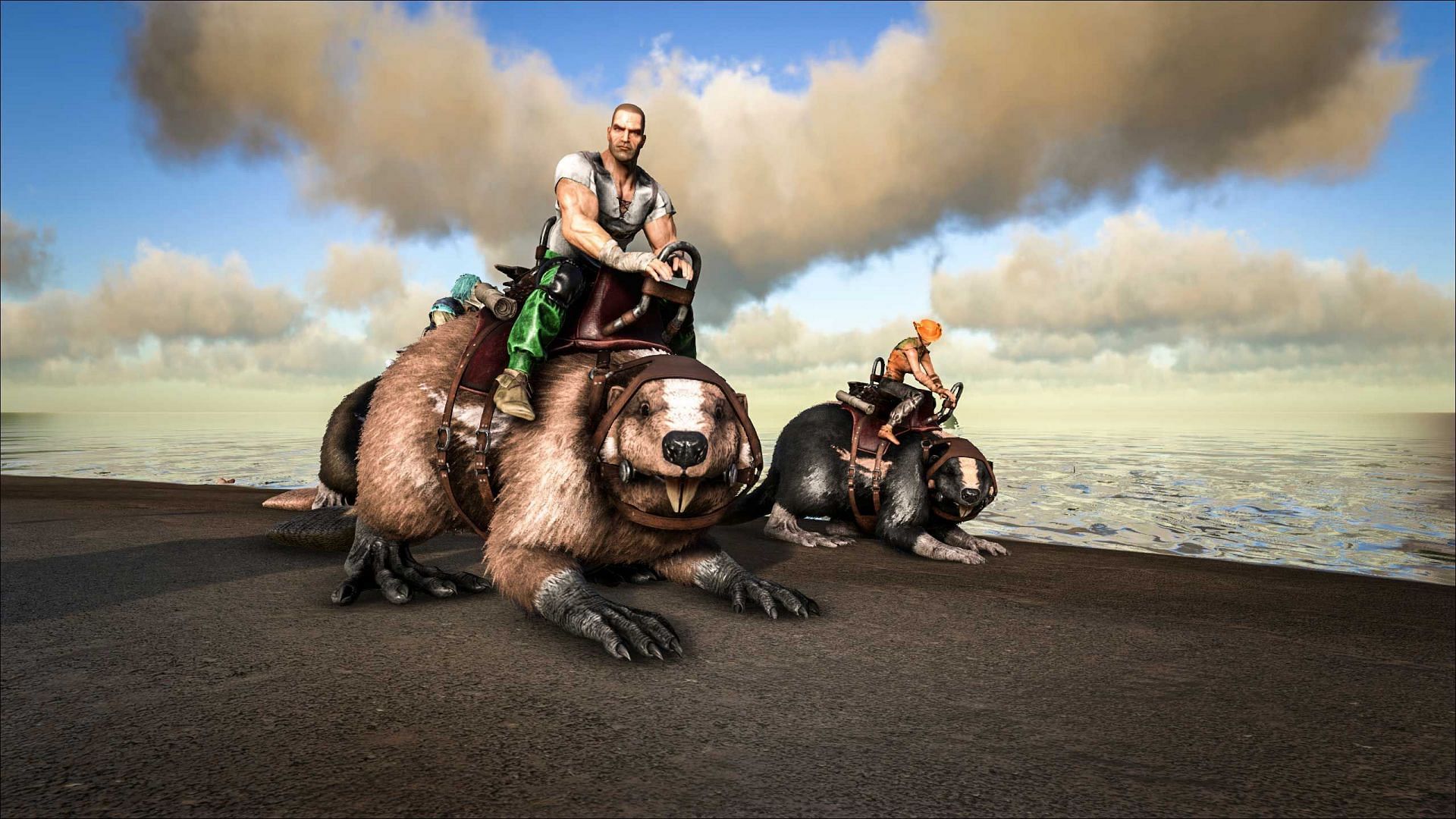 Ark Survival Ascended has ported the beloved giant beavers over from the original title (Image via Studio Wildcard)