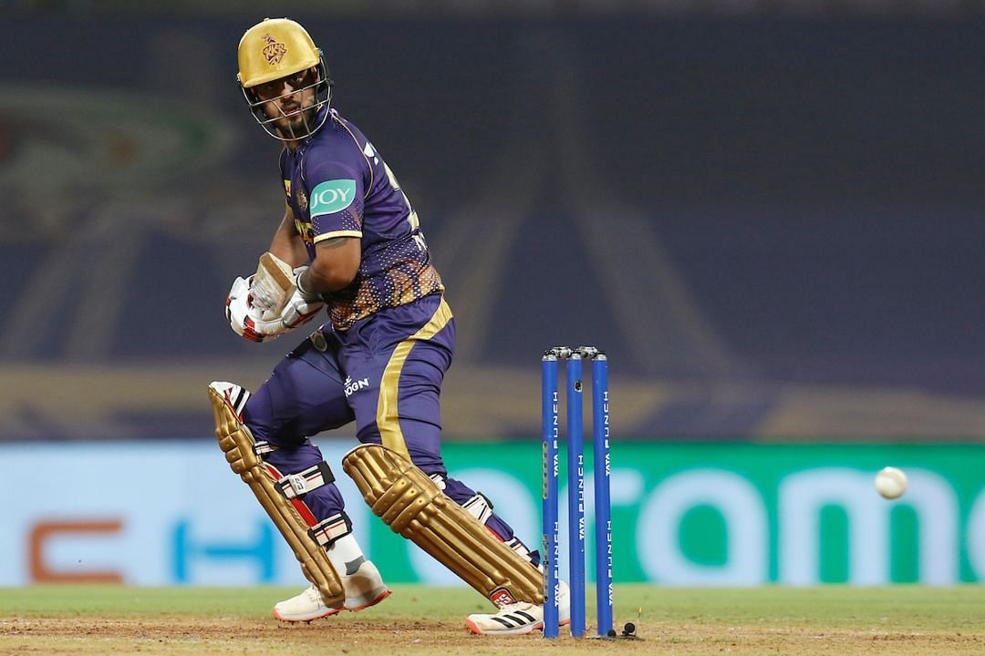 Nitish Rana in action for KK (Image Credits: IPLT20.com)