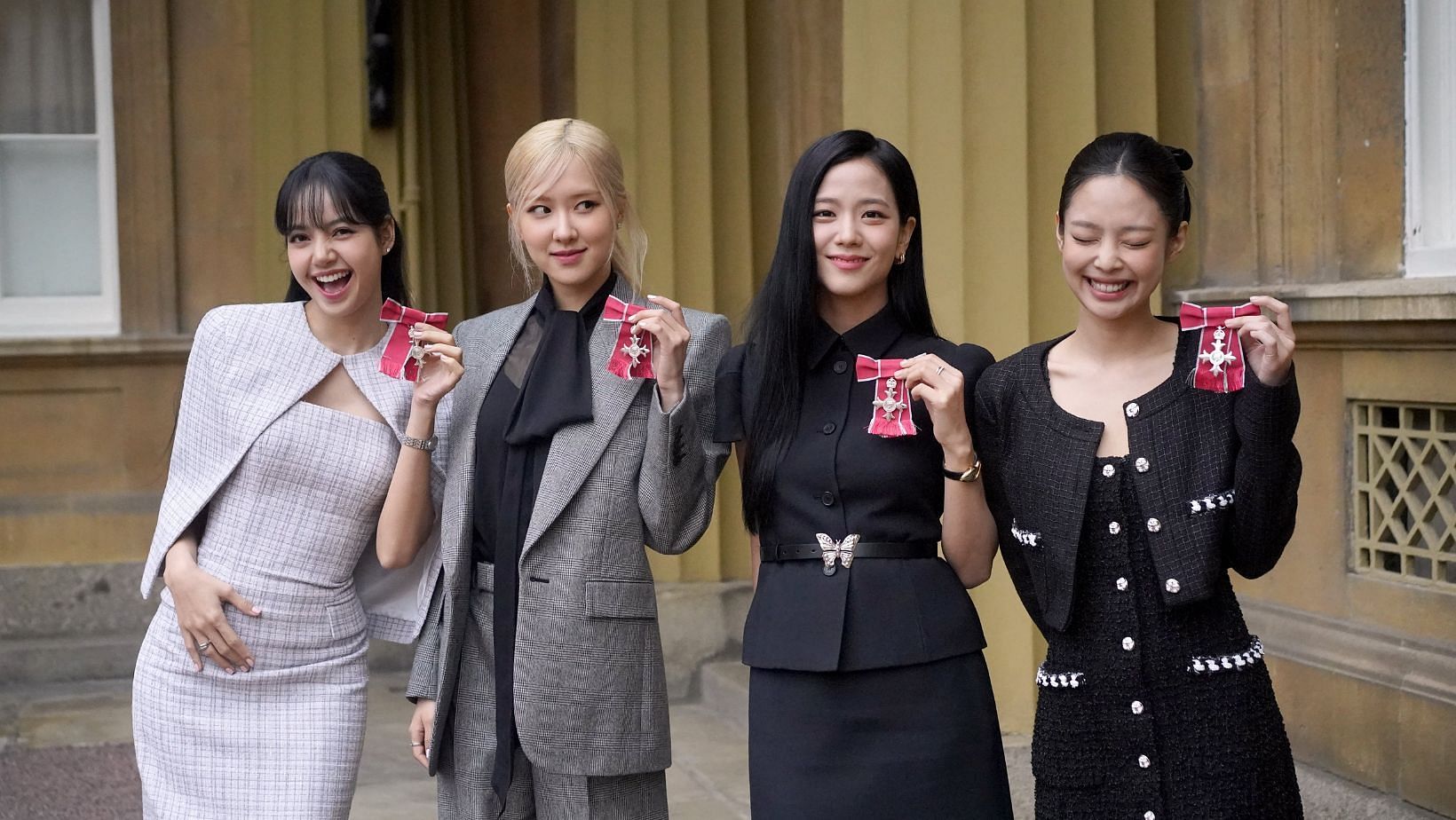 BLACKPINK received the honours in recognition of their role as Advocates for the COP26 Summit in Glasgow. (Image via X/@RoyalFamily)