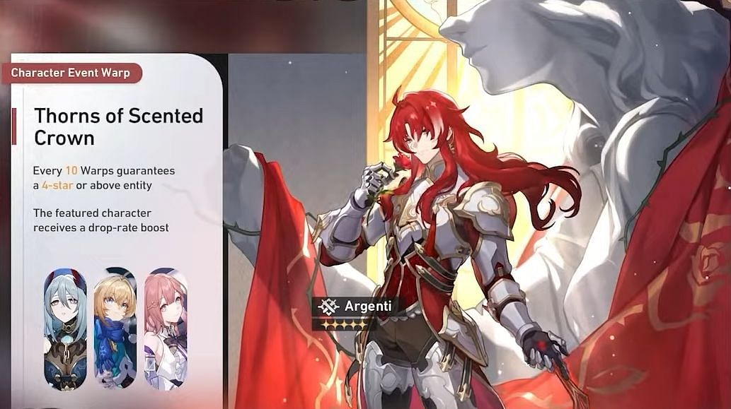 Argenti&#039;s limited-time Warp banner (Image via HoYoverse)