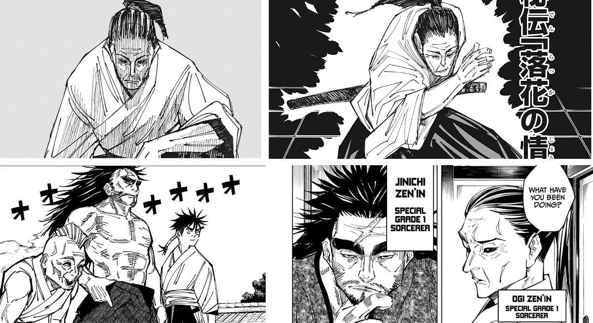 Two Jujutsu Kaisen villains from the Zen&#039;in clan (Image via Sportskeeda)