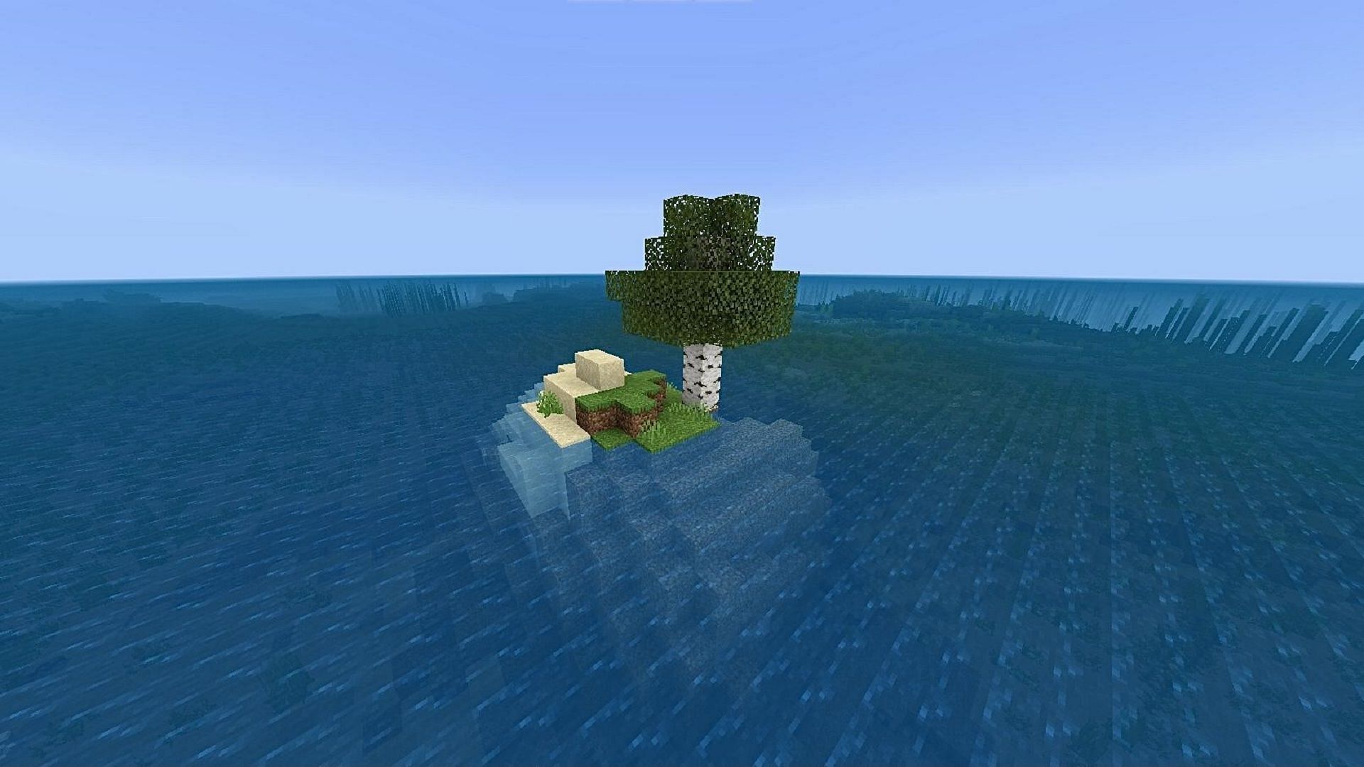 This seed offers an intense Survival Island experience (Image via YourLocalKnight/Reddit)