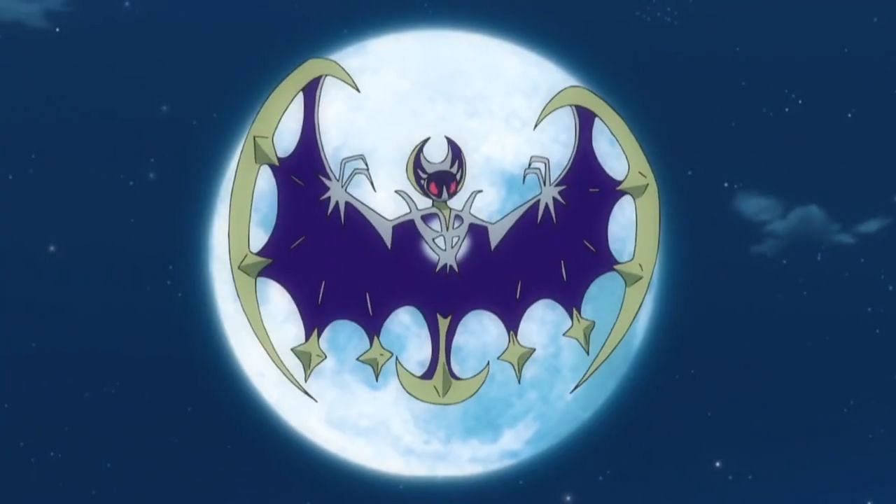 Lunala as seen in the anime (Image via The Pokemon Company)