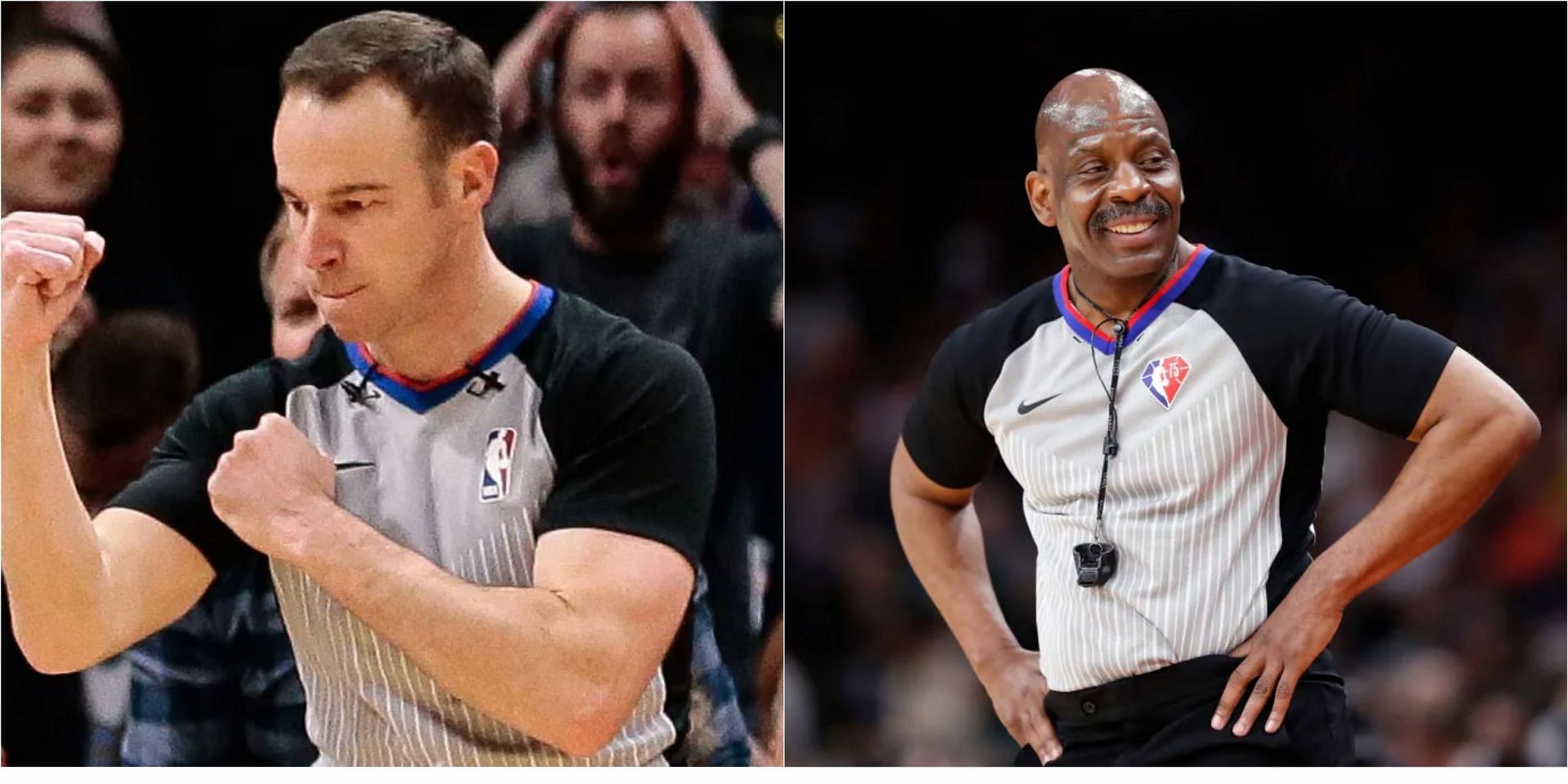 Who are referees in Miami Heat vs Brooklyn Nets, OKC Thunder vs Golden State Warriors