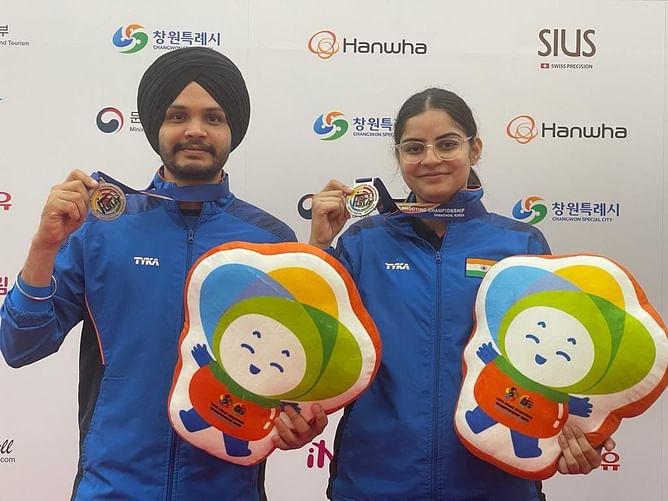 Sarabjot Singh, Palak win gold in the 66th National Shooting Championship