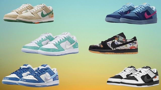 Nike collabs: 6 interesting Nike SB Dunk Low collaborative releases of 2023