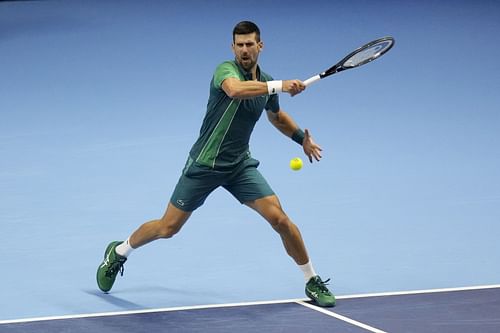 Novak Djokovic at the 2023 ATP Finals.