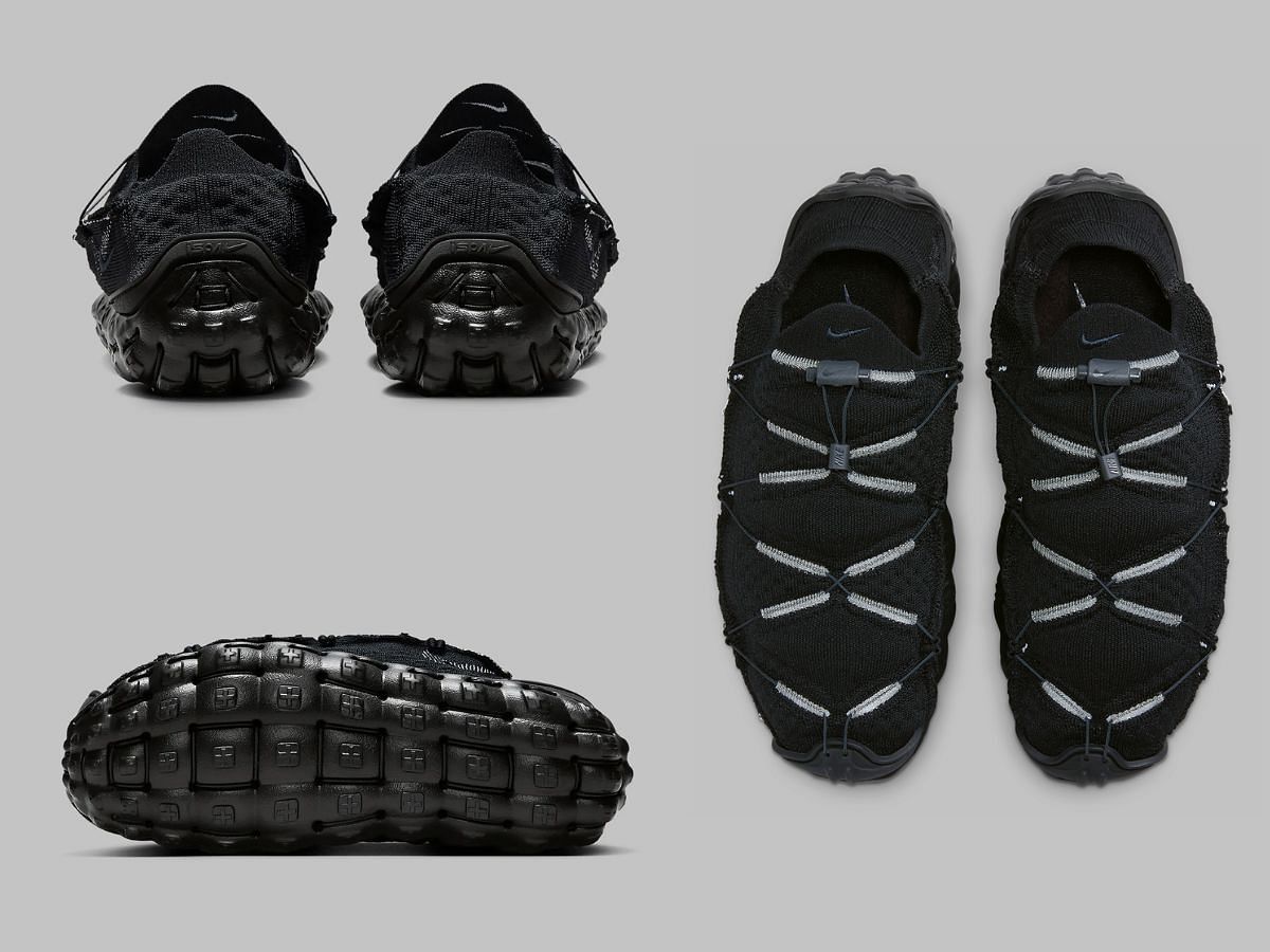 Nike ISPA Mindbody &ldquo;Black/Anthracite&rdquo; sneakers (Image via Sneaker News)
