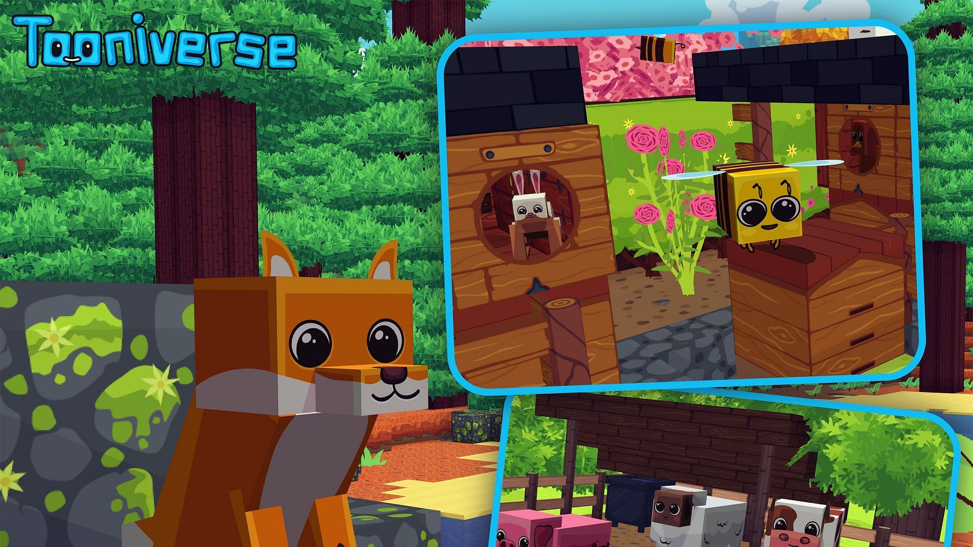 Tooniverse is a pretty cute and colorful alternative to Minecraft&#039;s traditional visuals. (Image via Daft_vader_/CurseForge)