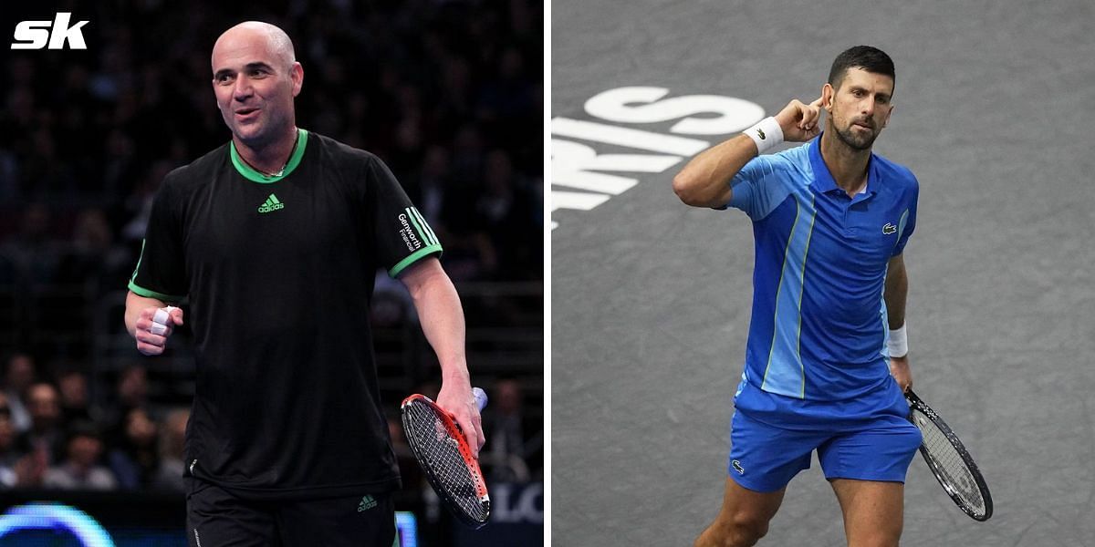 Jim Courier compares Novak Djokovic and Andre Agassi in their 30s.