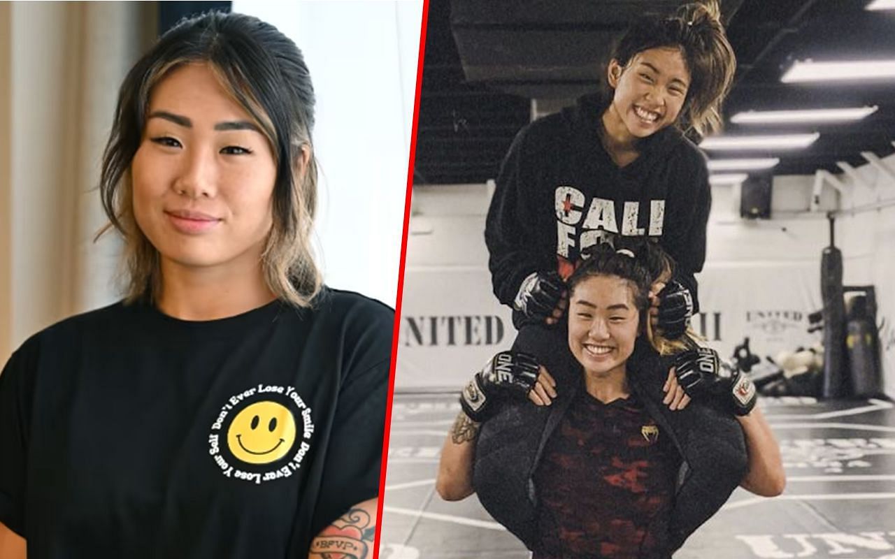 Angela Lee with her late sister Victoria -- Photo by ONE Championship