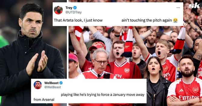 “Ain’t touching the pitch again”, “All he does is cause panic” - Fans blast 25-year-old Arsenal star despite late 1-0 win over Brentford