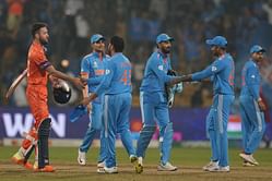 Who is the leading run-getter in the 2023 World Cup after the league stage?