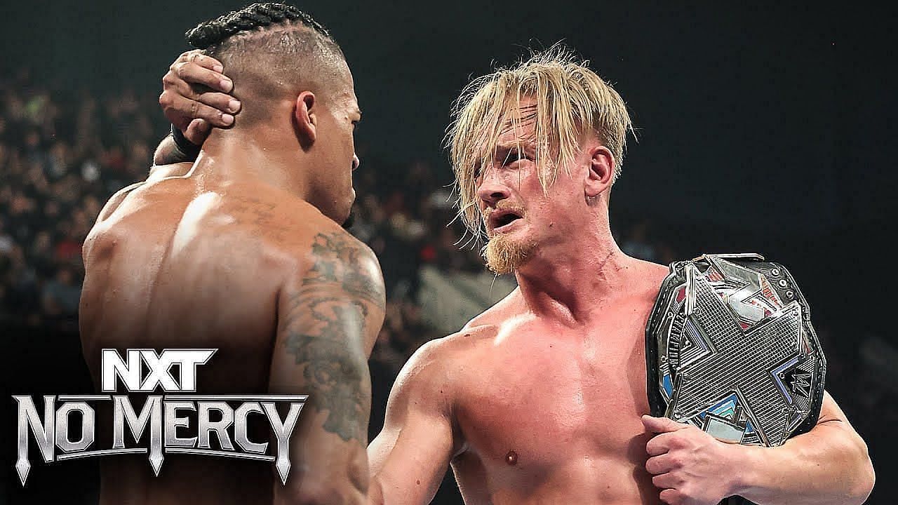 New NXT Champion Ilja Dragunov shows respect to Carmelo Hayes: NXT No Mercy  2023 highlights - YouTube