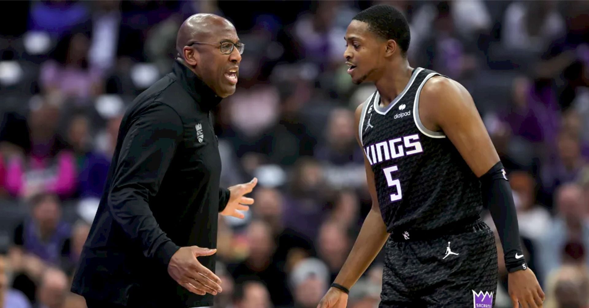 Sacramento Kings coach Mike Brown and Kings star point guard De&rsquo;Aaron Fox