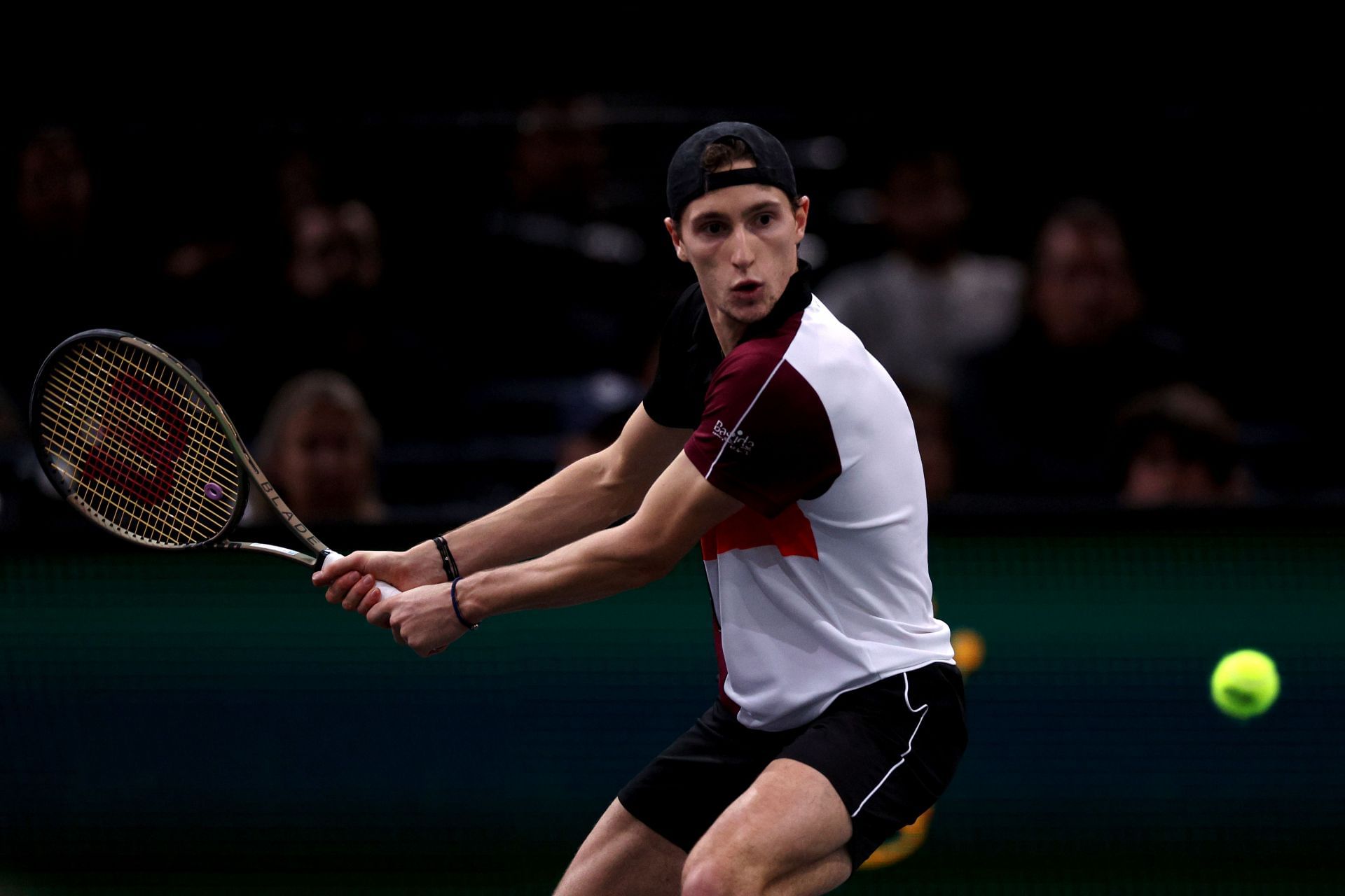 Ugo Humbert at the 2023 Paris Masters.