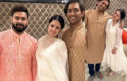[In Pictures] MS Dhoni celebrates Diwali with family and friends; Rishabh Pant also joins him