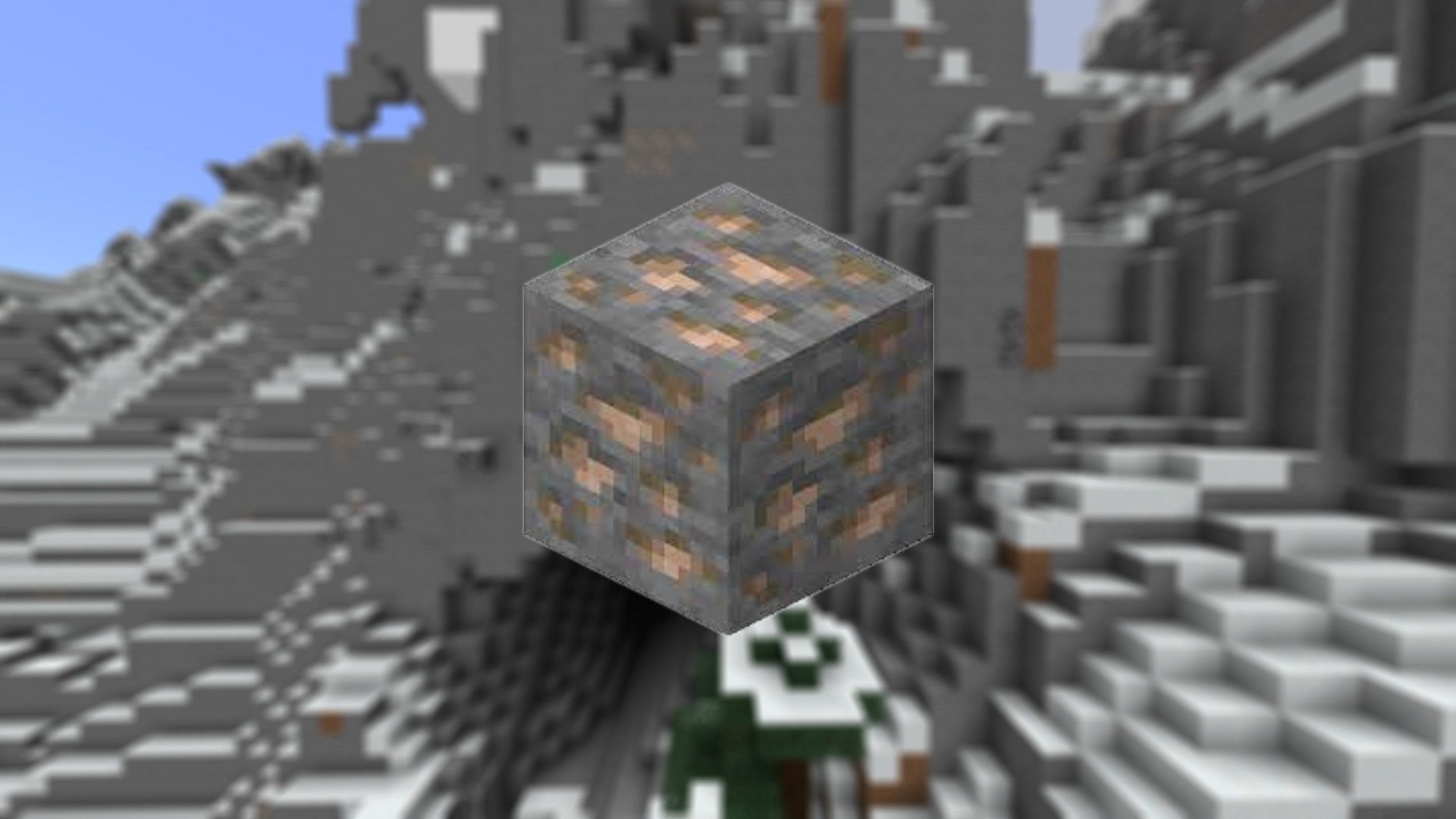 Iron ore in Minecraft (Image via Mojang)