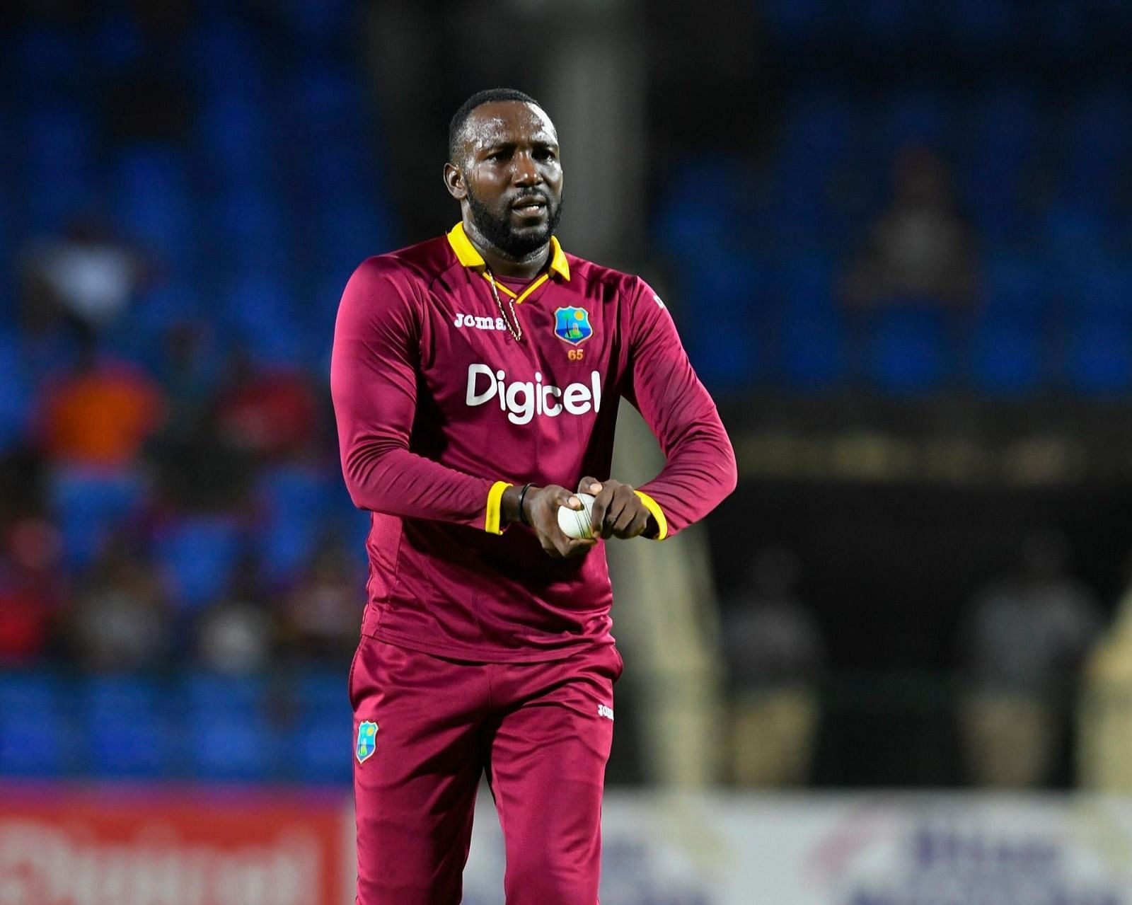 Kesrick Williams in action for West Indies (Image Credits: Twitter/Windies Cricket)