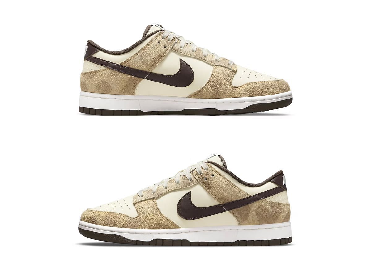 Nike Dunk Low Premium &ldquo;Giraffe&rdquo; sneakers (Image via SBD)