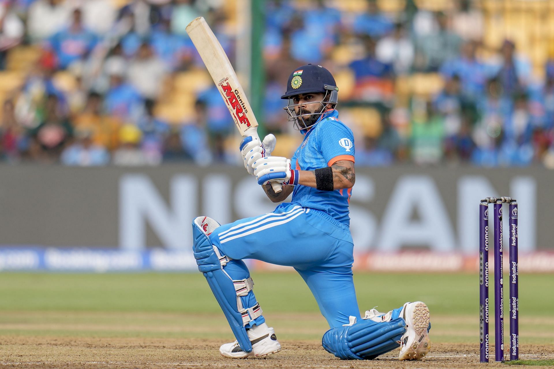 Virat Kohli scored 51 runs off 56 deliveries. [P/C: AP]