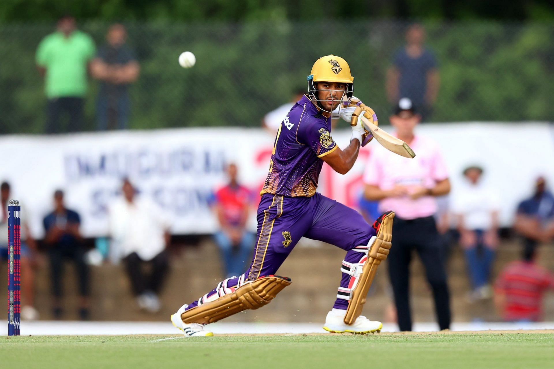 Unmukt Chand in action. (Photo Credits: Unmukt Chand Twitter)