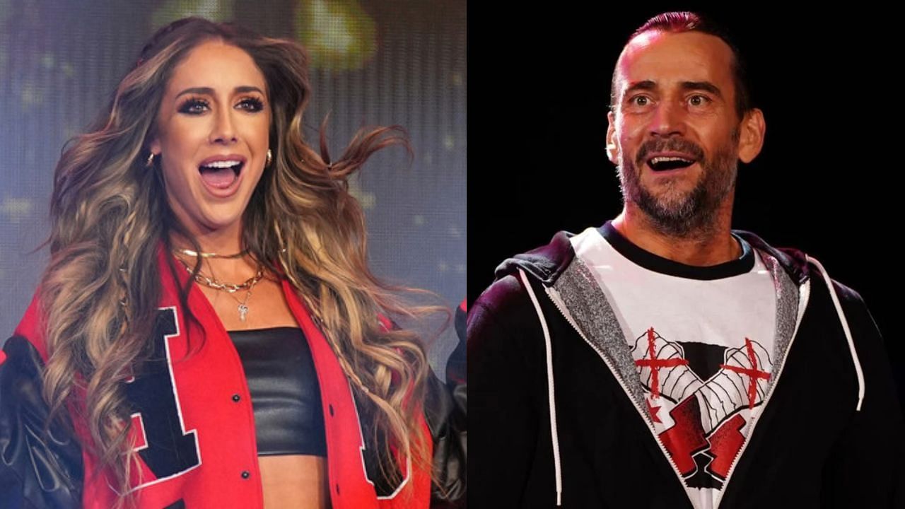 Britt Baker (left) and CM Punk (right)