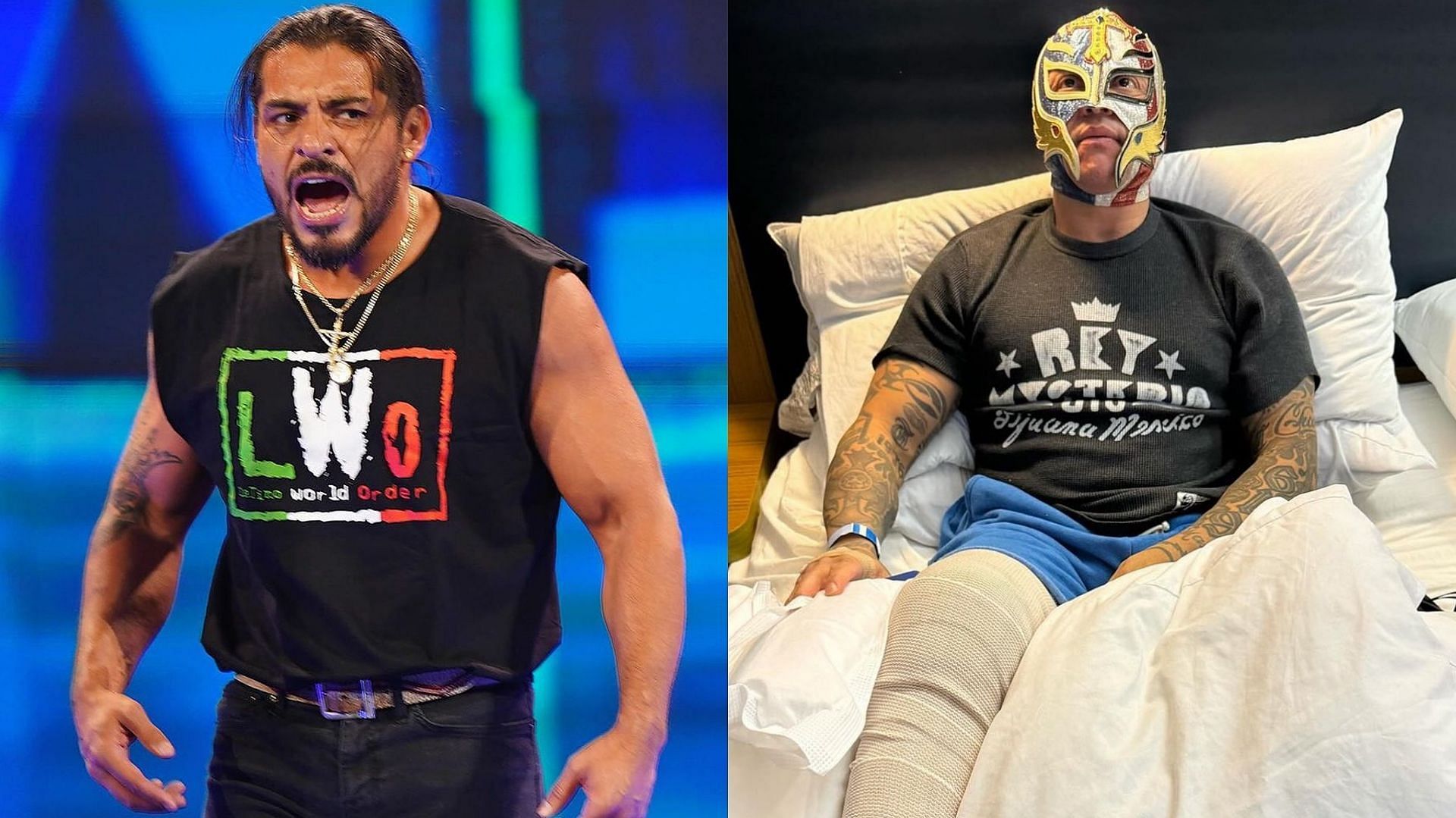 Santos Escobar and Rey Mysterio