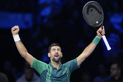 Novak Djokovic at the 2023 ATP Finals