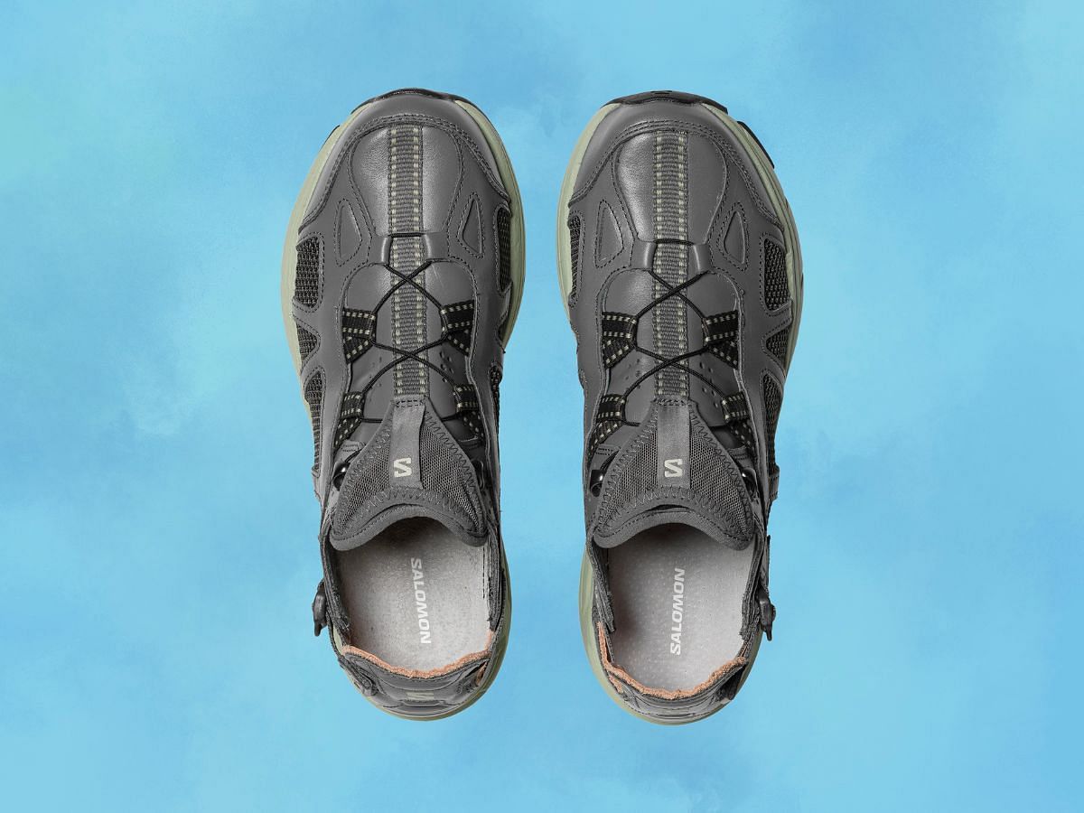 The Tech sonic leather sneakers (Image via Salomon)