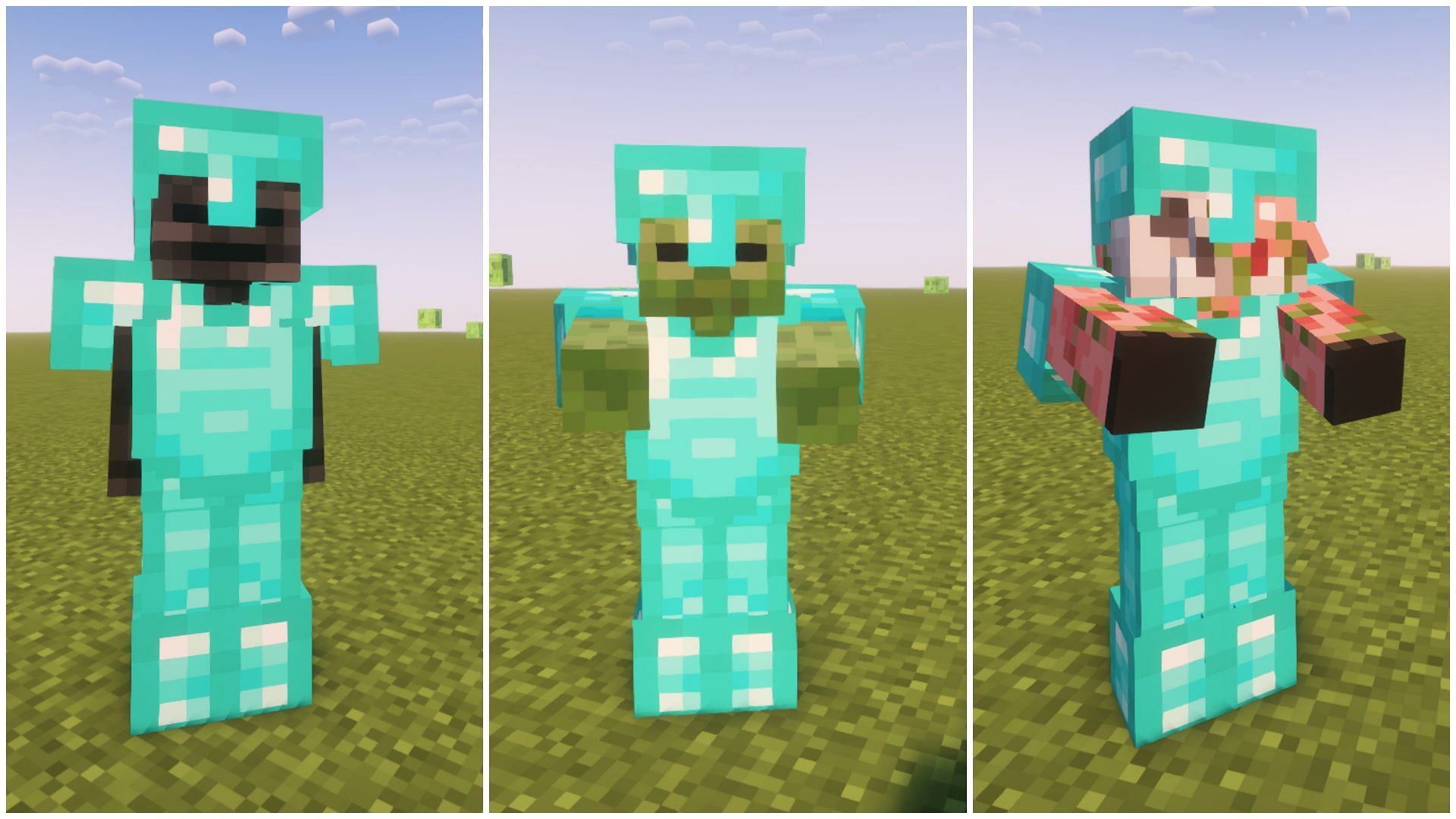 There are many mobs that can wear armor in Minecraft (Image via Sportskeeda)