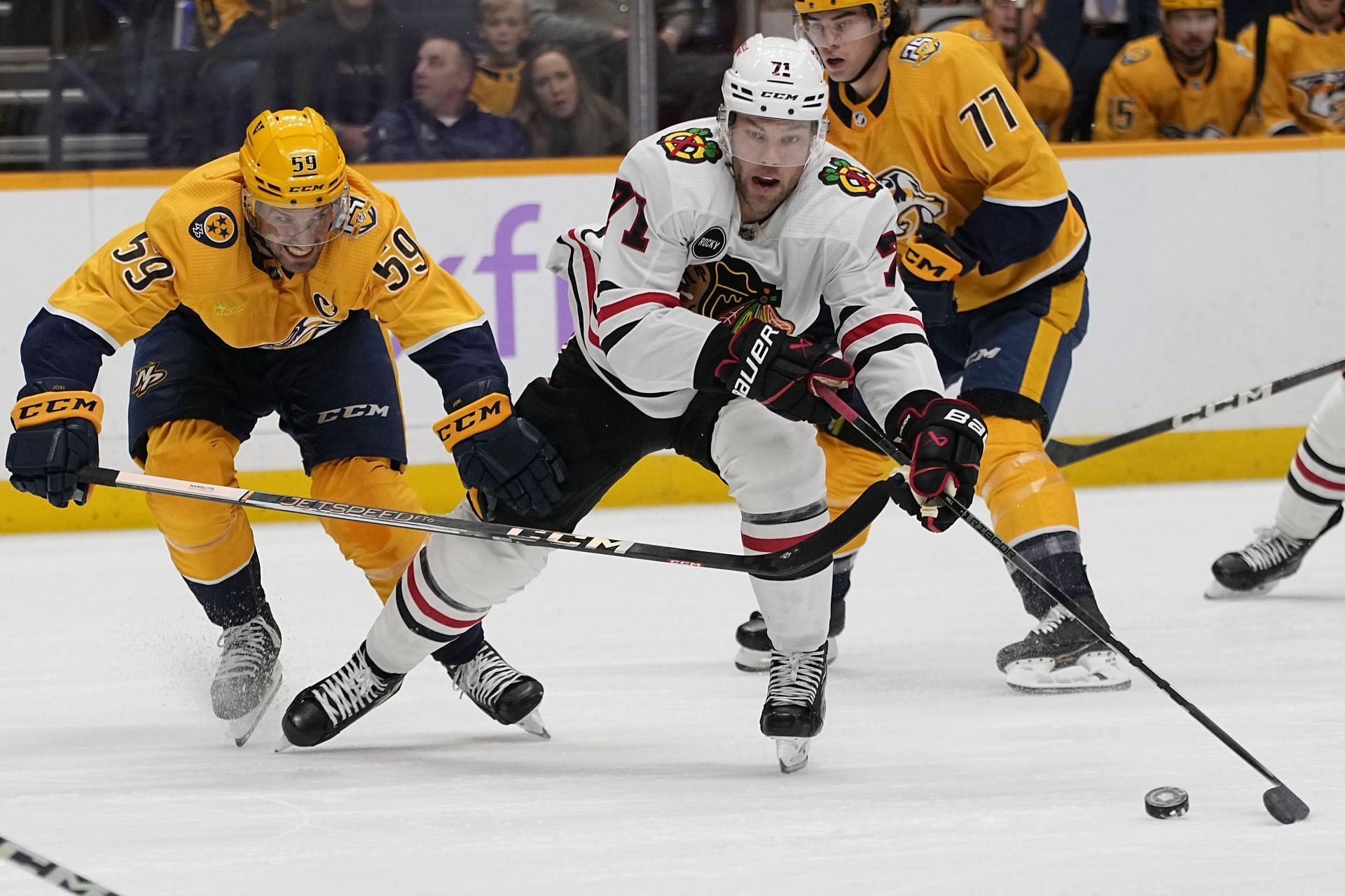 Blackhawks Predators Hockey