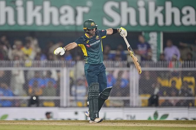 [Watch] Glenn Maxwell hits winning runs to finish unbeaten on 104 in IND vs AUS 3rd T20I