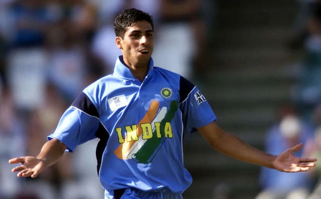 Ashish Nehra vs Sri Lanka at the 2003 ODI World Cup [Getty Images]