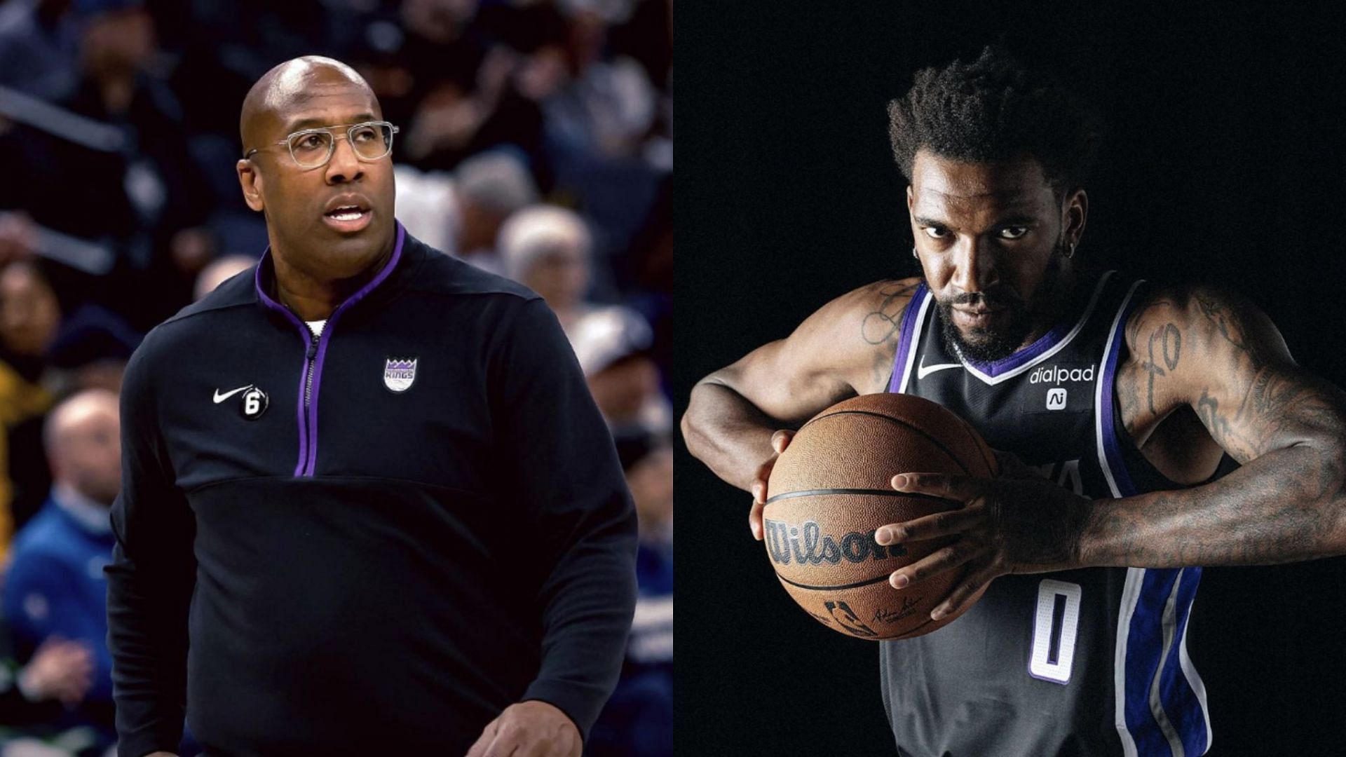 Mike Brown yells at Malik Monk during Sacramento Kings practice (Photos from Kings