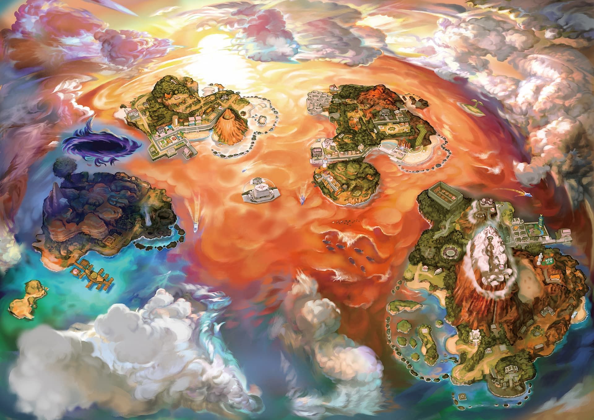 The Alola Region (Image via The Pokemon Company)