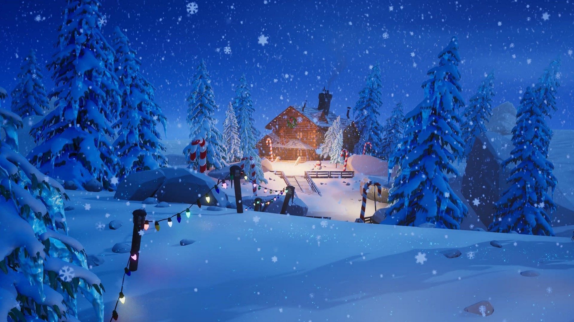 The Winterfest 2022 cabin (Image via Epic Games/Fortnite)