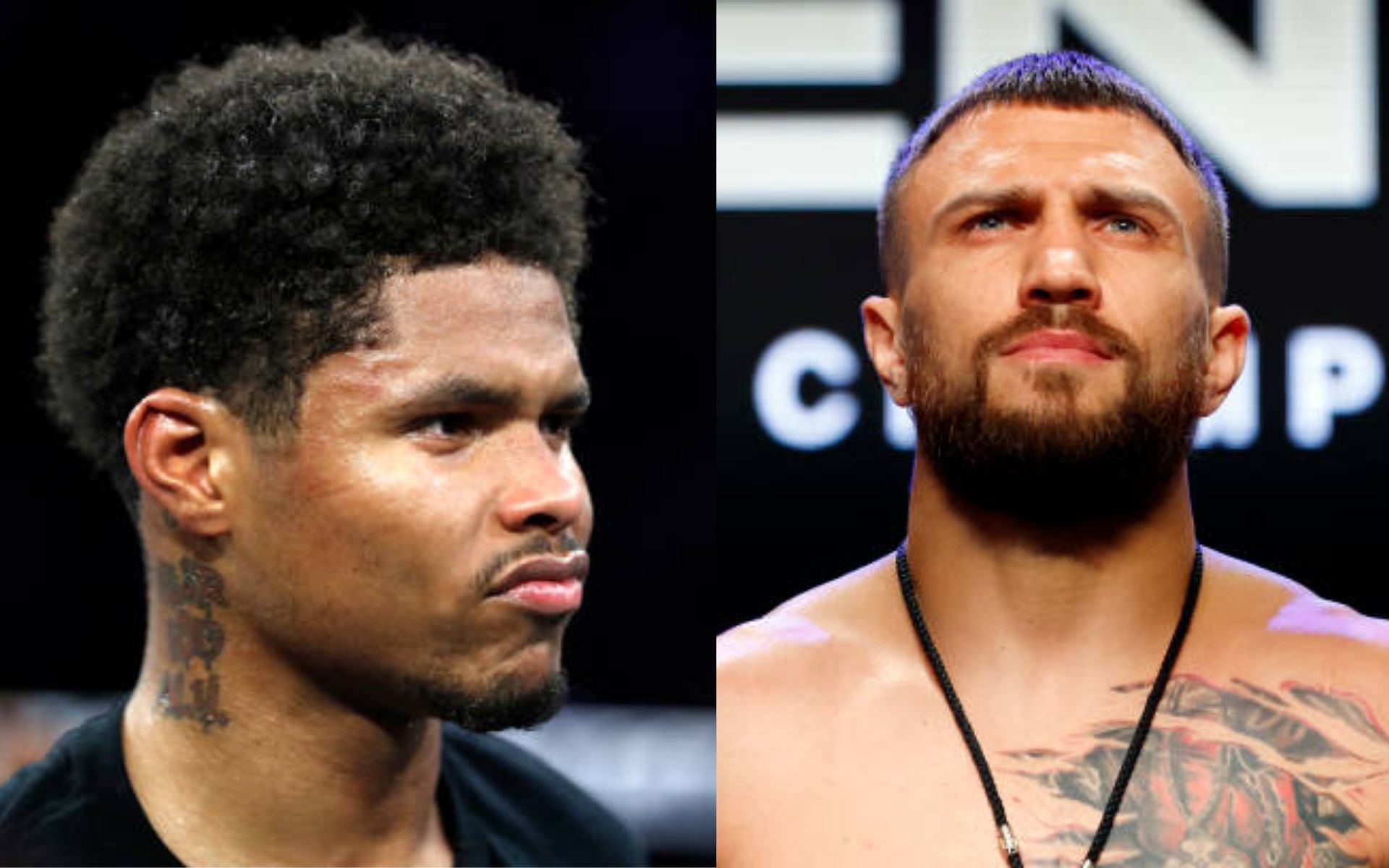 Shakur Stevenson (left) and Vasily Lomachenko (right) [Images Courtesy: @GettyImages]