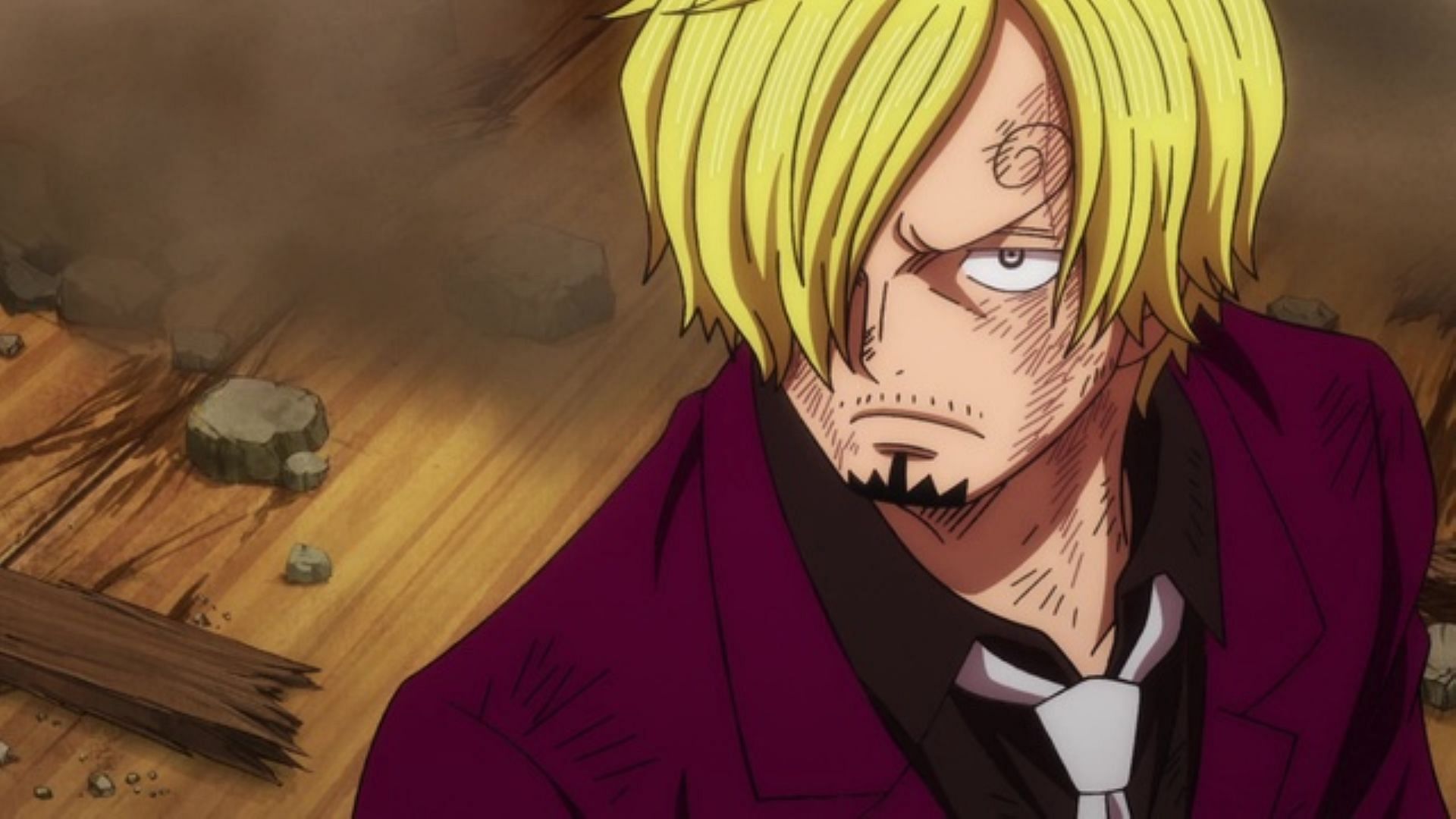 Sanji&#039;s suit may change color over time, but his determination remains steadfast. (Image via Toei Animation)