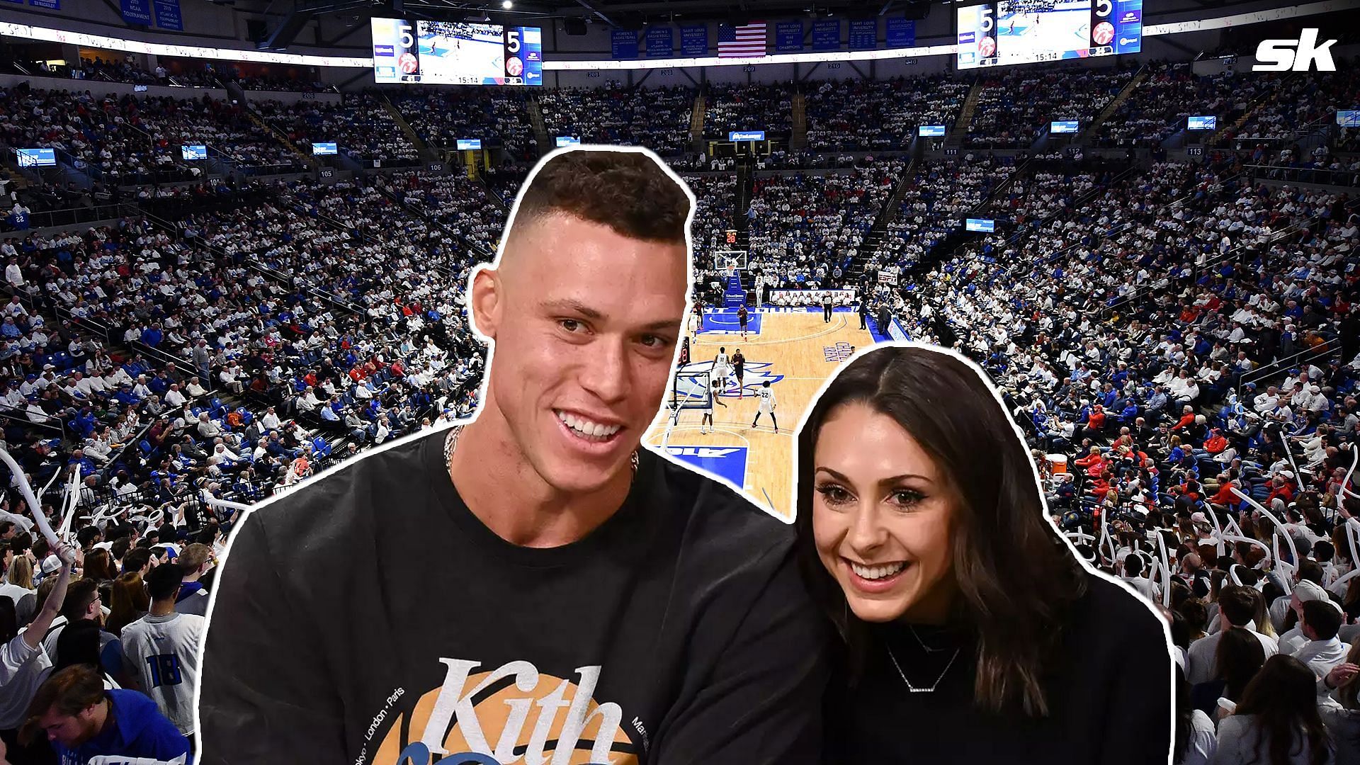 Aaron Judge with wife Samantha Bracksieck