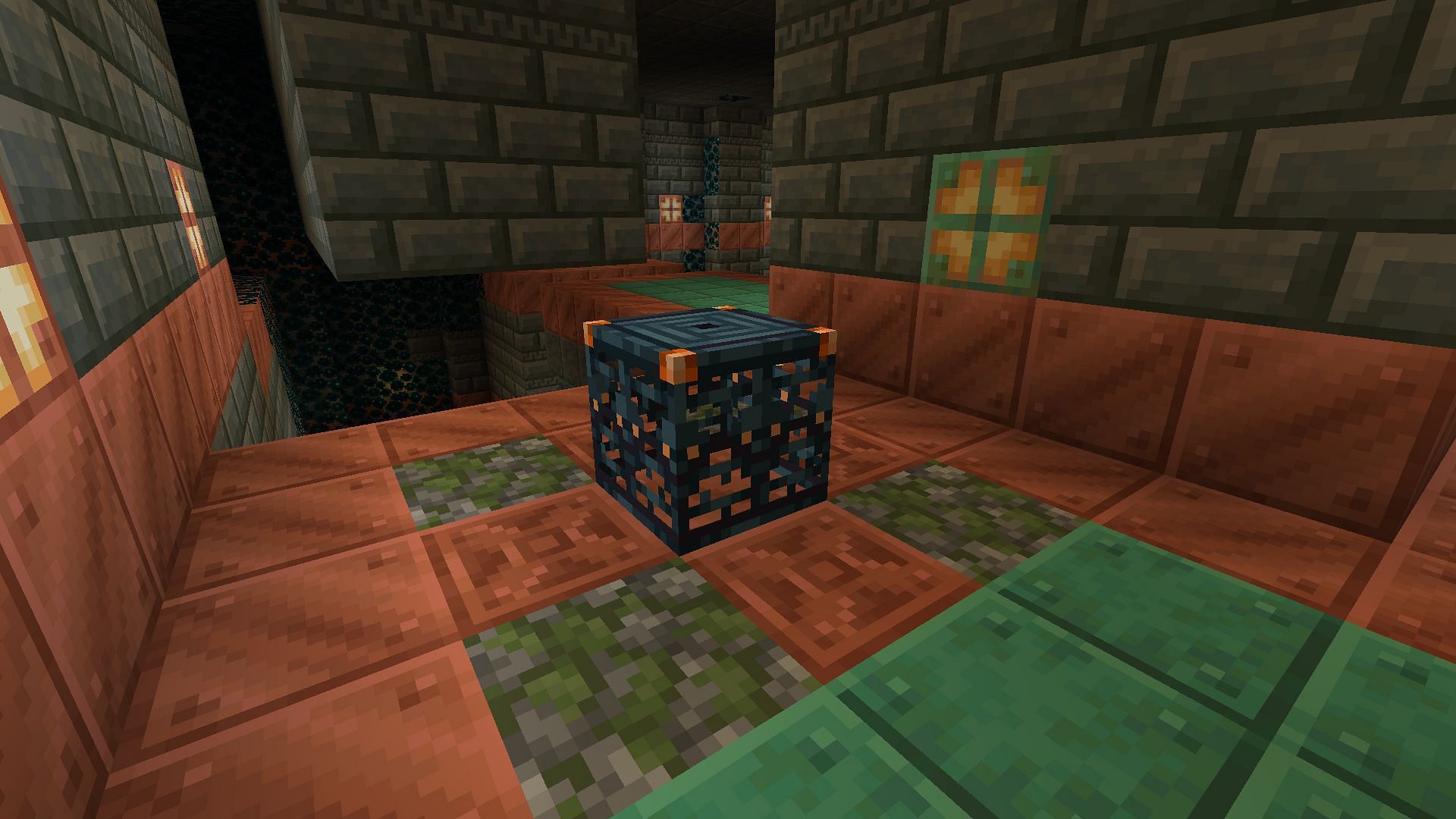 Trial spawners will release loot items when their Minecraft mobs have been defeated (Image via Mojang)