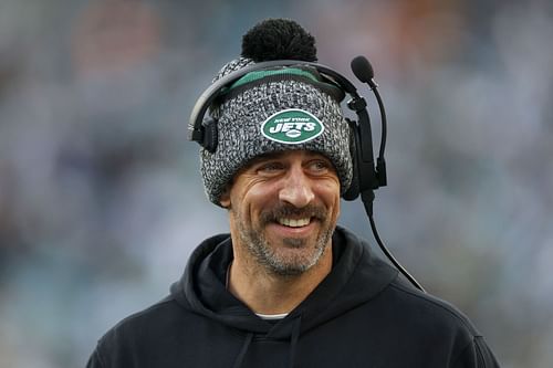 Aaron Rodgers during Miami Dolphins v New York Jets