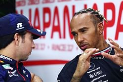 "Someone has some jetlag": Sergio Perez catches Lewis Hamilton sleeping during drivers meeting
