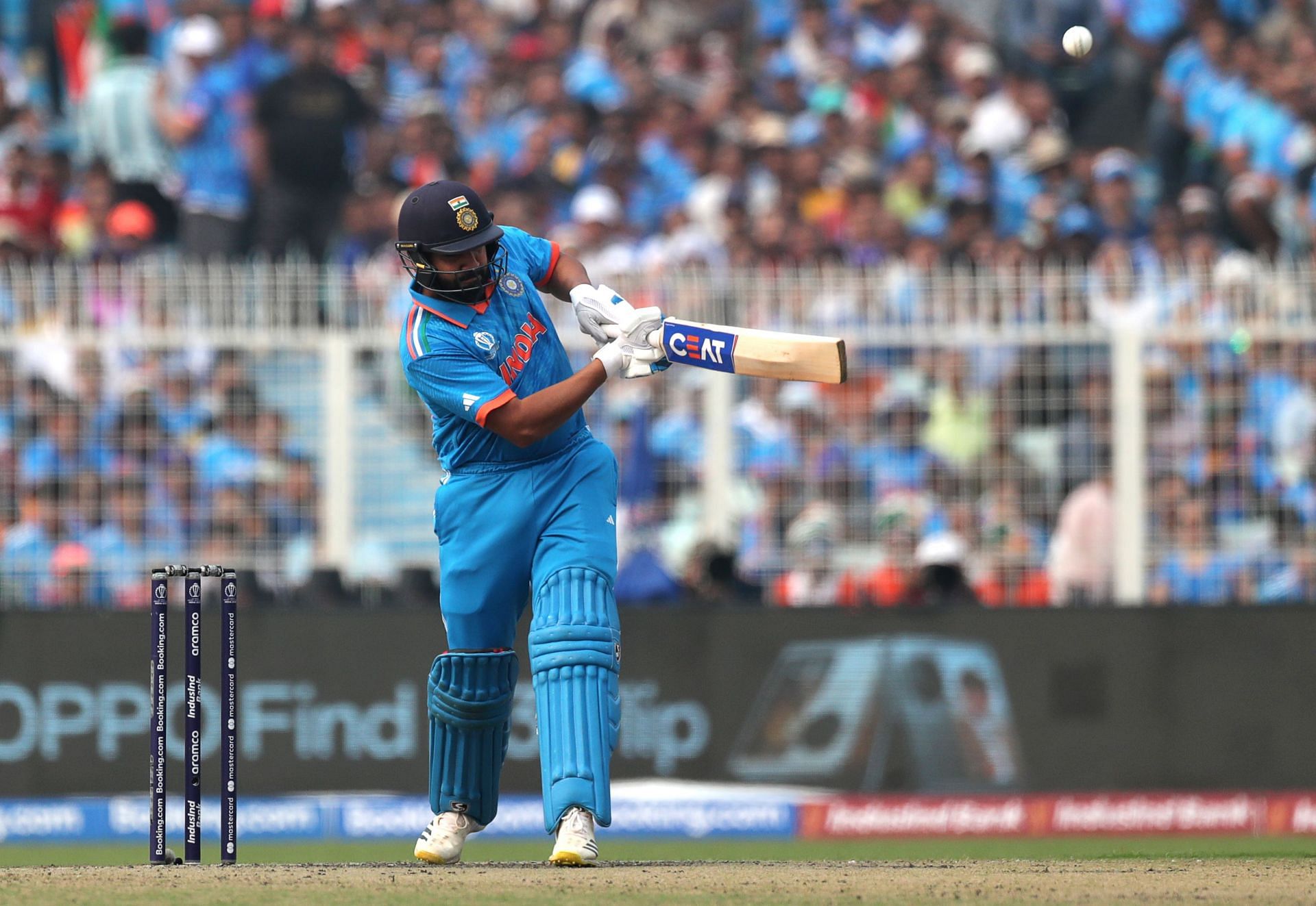 Rohit Sharma during the India v South Africa - ICC World Cup 2023 game [Getty Images]